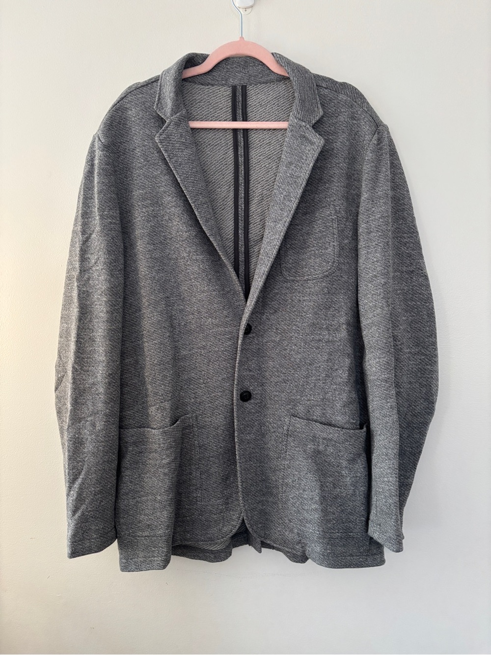 Faherty Mens XL Gray Blazer Inlet Knit Blazer - Medium Grey Melange